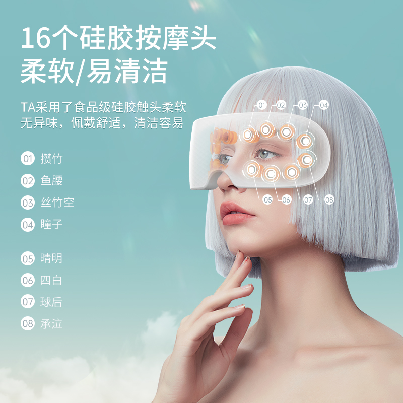 Shushenyi Eye Massager Eye Relieve Fatigue Smart Steam Eye Mask Children Atomizing Eye Moisturizer Hot Compress