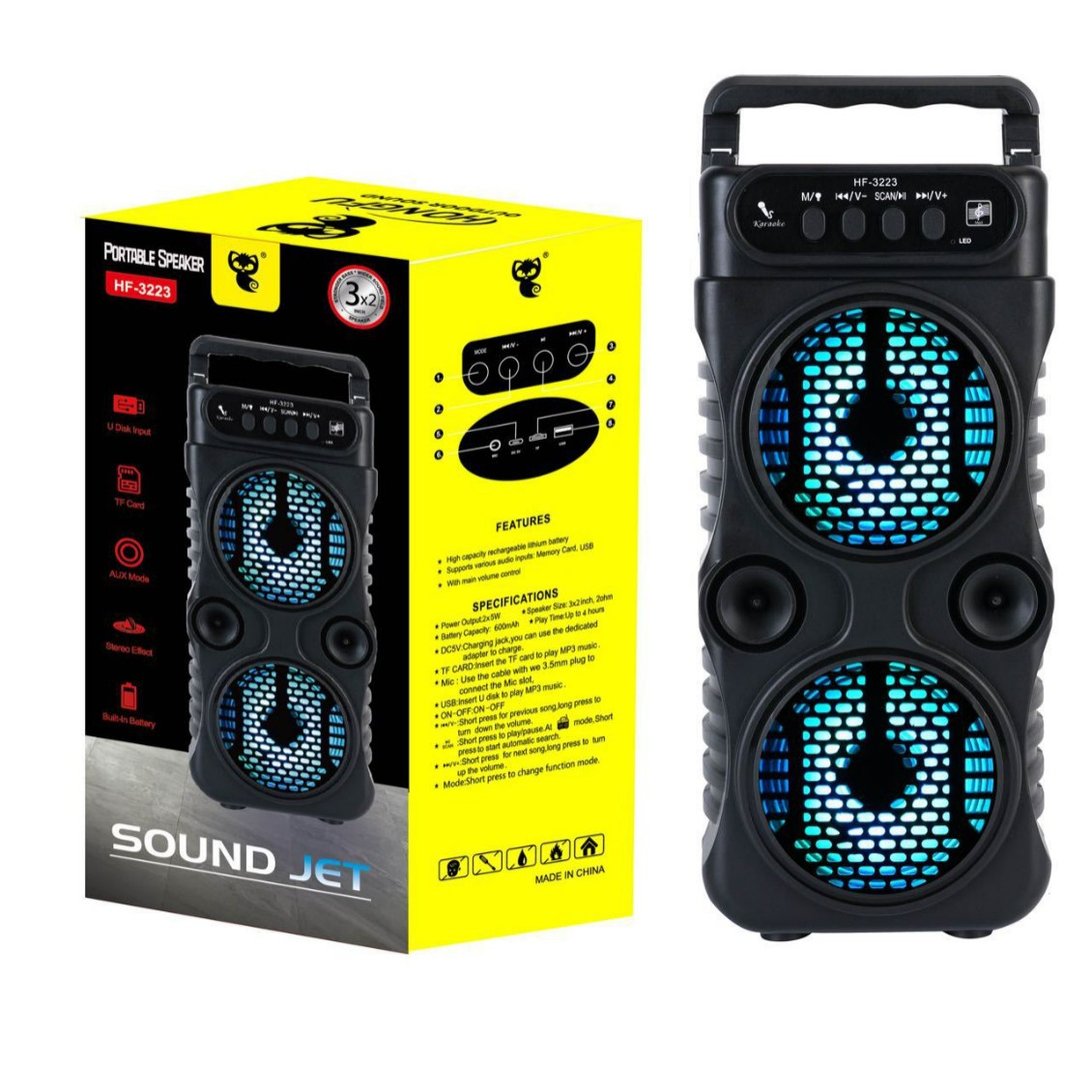 2024 new Bluetooth speaker square dance sound portable small mini portable speaker outdoor