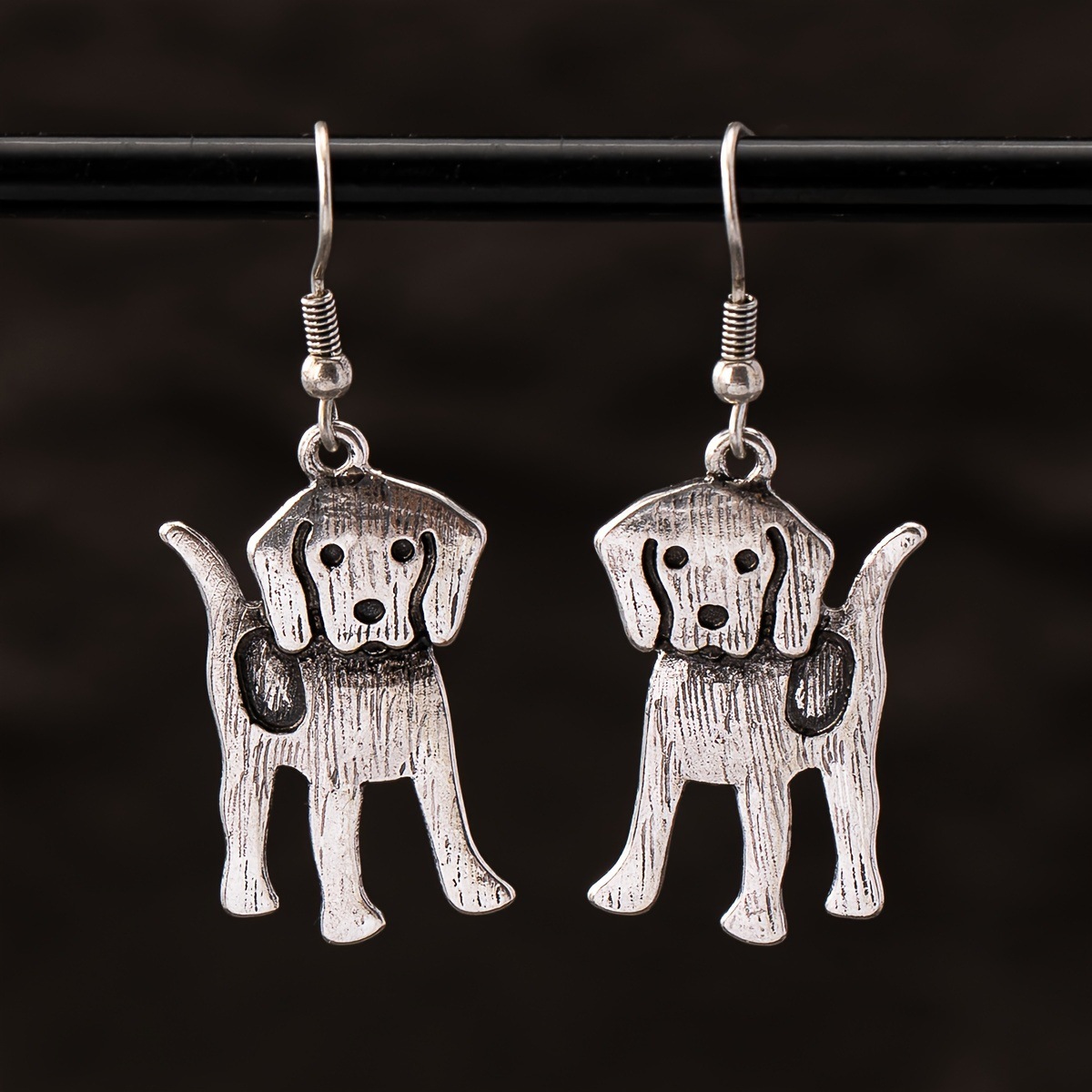 Qingdao Daiwei INS Accessories 1 Pair Cute Little Dog Bulldog Clip-On Earrings