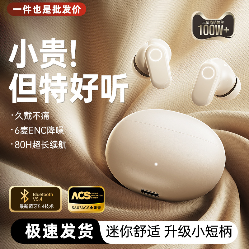 Wireless Bluetooth Earbuds 2026 New Official In-ear Long Wear Painless Noise Reduction Ultra-long Battery Life Large Capacity