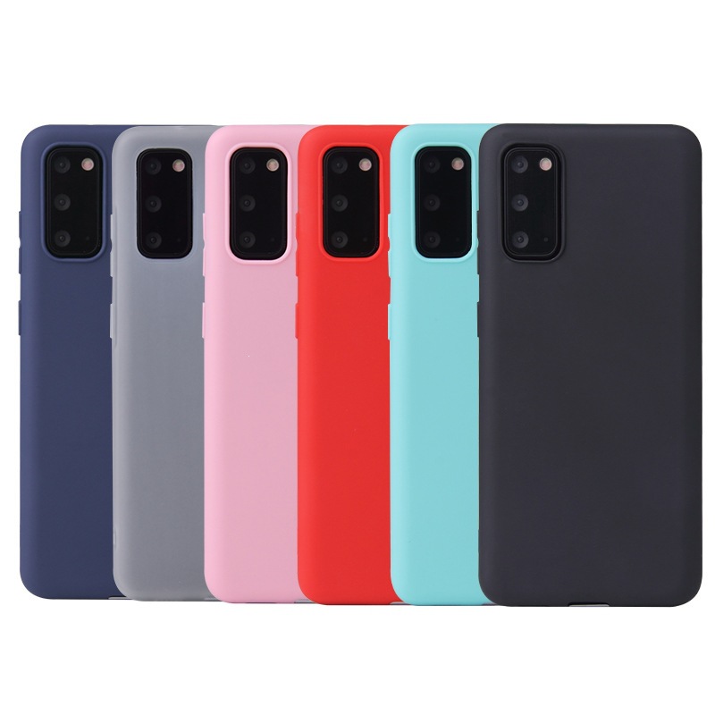 Applicable for Samsung S20plus Phone Case Full Wrap S20ultra Candy Frosted TPU Protective Case Soft Silicone Case