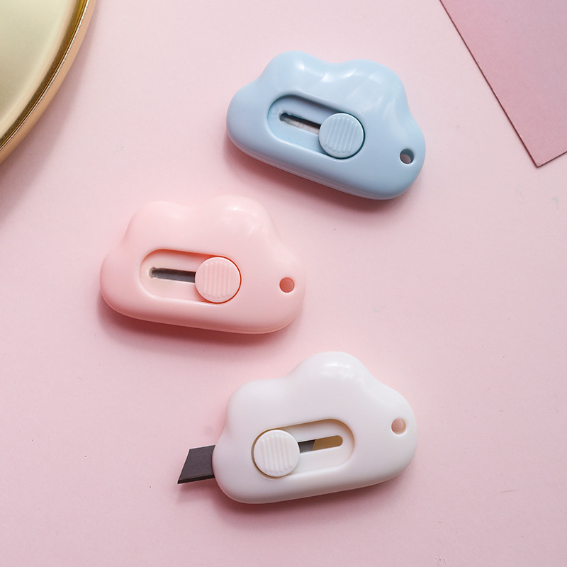 Cloud mini portable small student utility knife rabbit student office unpacking envelope letter opener box cutter