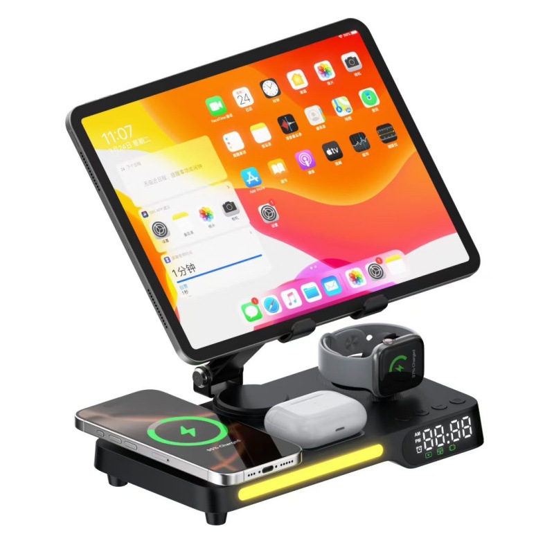 Y21MAX Desktop Wireless Charger Tablet Charging Stand for Apple Huawei Fast Charging Magnetic Fast Charging