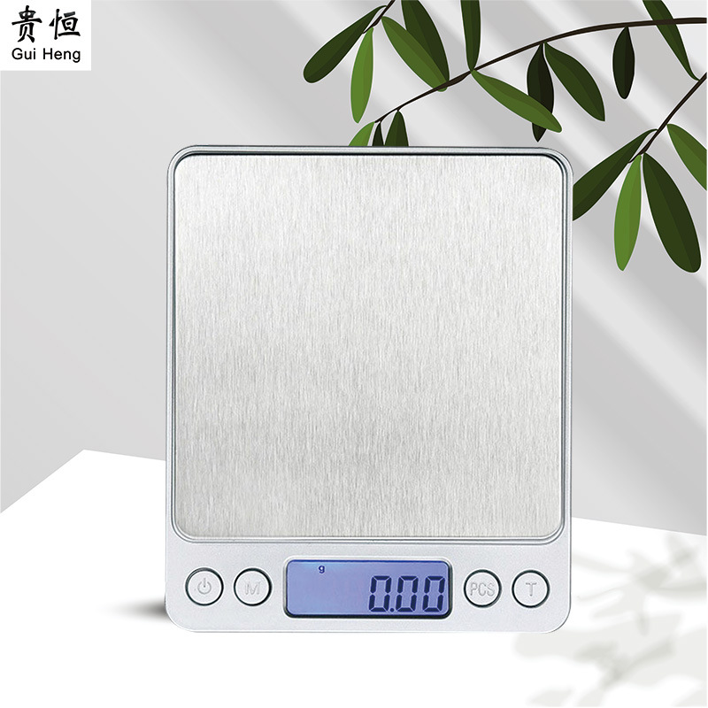 i2000 electronic scale platform scale stainless steel kitchen home baking food small gold pocket 0.01g scale