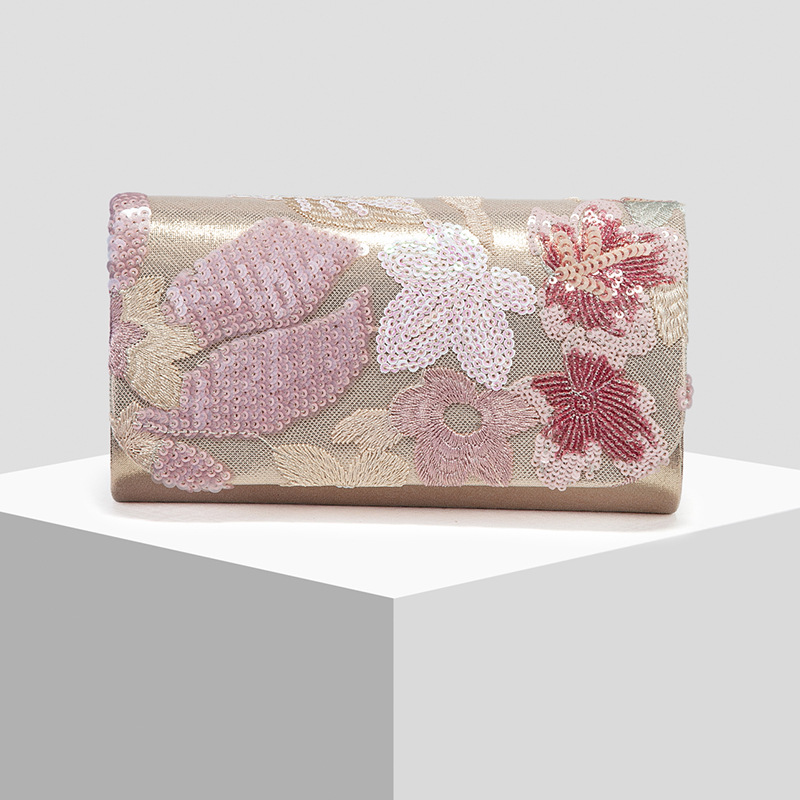 New Sequins Embroidered Evening Bag Evening Bag Clutch Evening Bag Wedding Bag