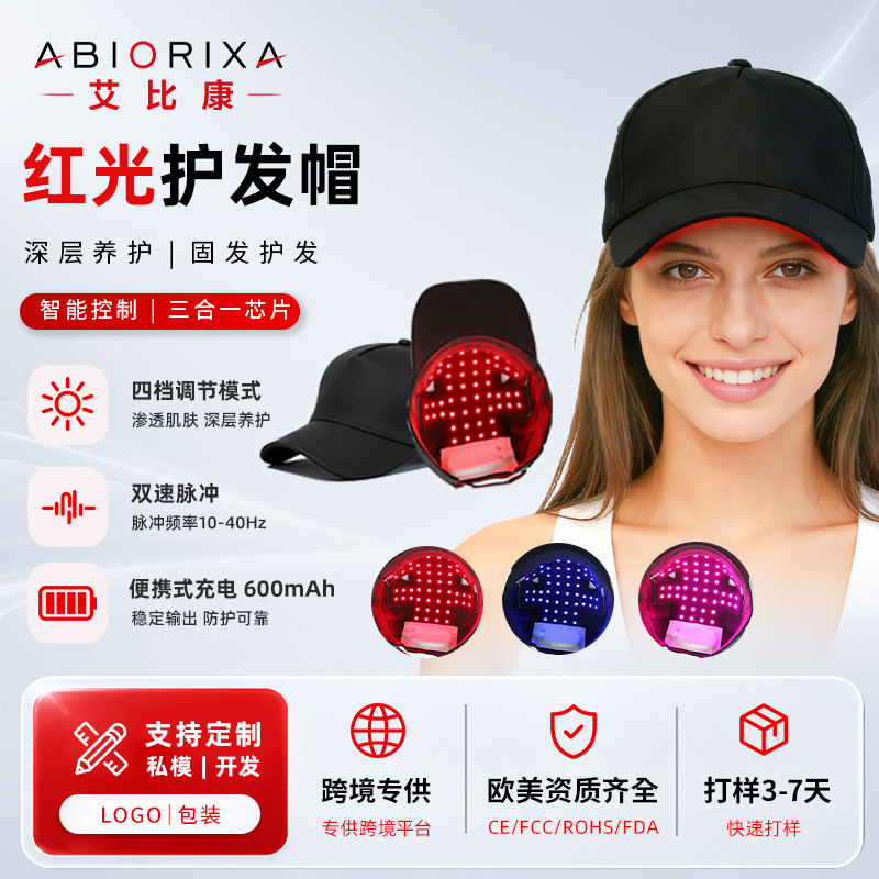 LED Hair Growth Cap Red Light Nourishing Hair Care Cap Blue Light Beauty Therapy Cap Infrared Anti-Hair Loss Hair Growth Cap