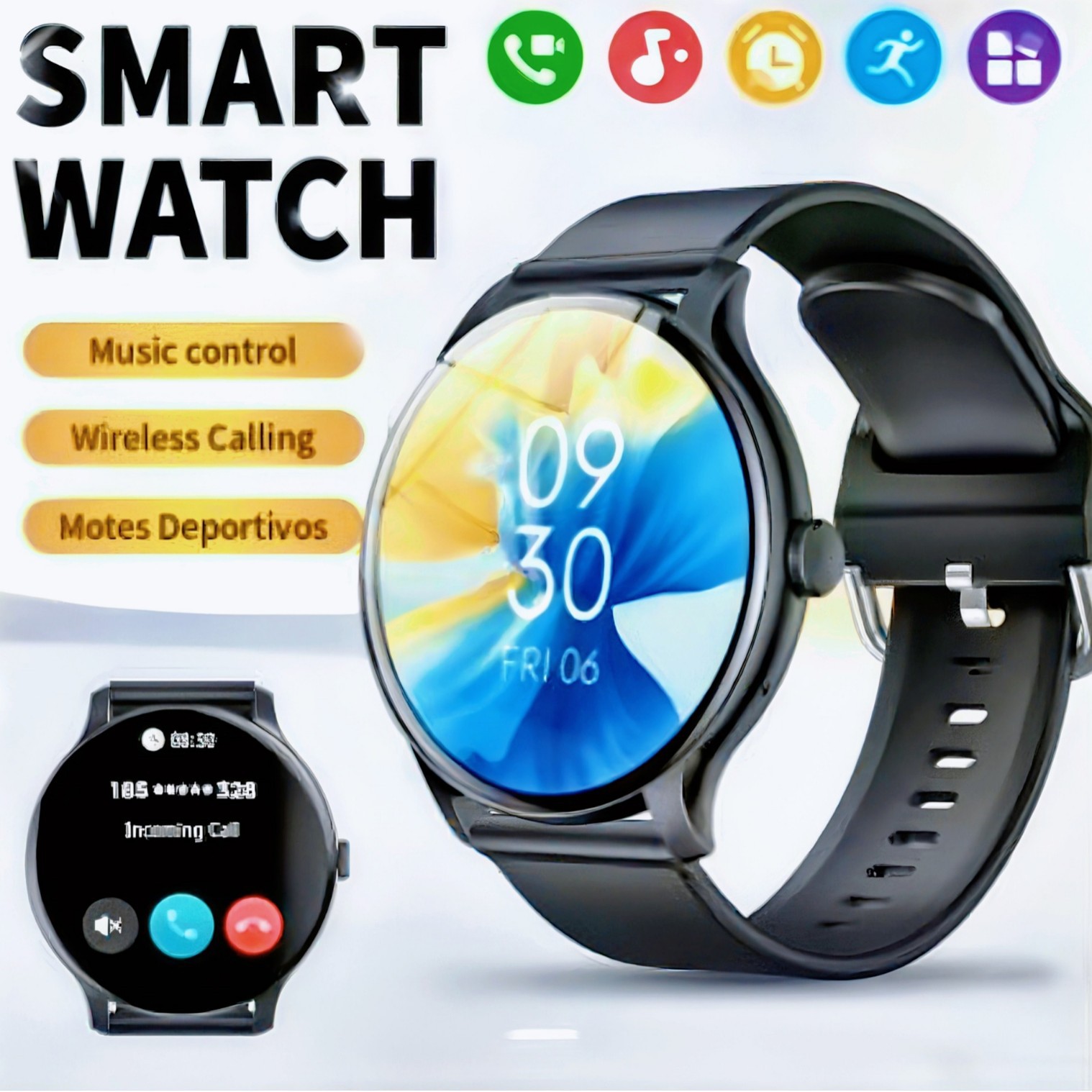 GT2 Smart Watch Bluetooth Call Information Reminder Sedentary Reminder New Full Round Screen Smart Band