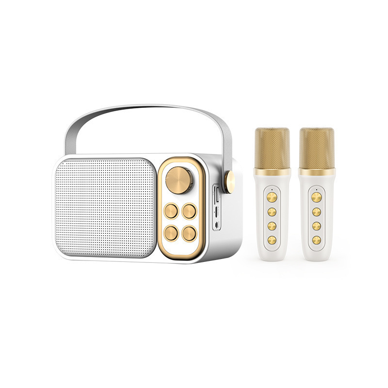 YS-105 Bluetooth Speaker Home KTV Outdoor Portable Karaoke Microphone Children KTV Speaker Stereo