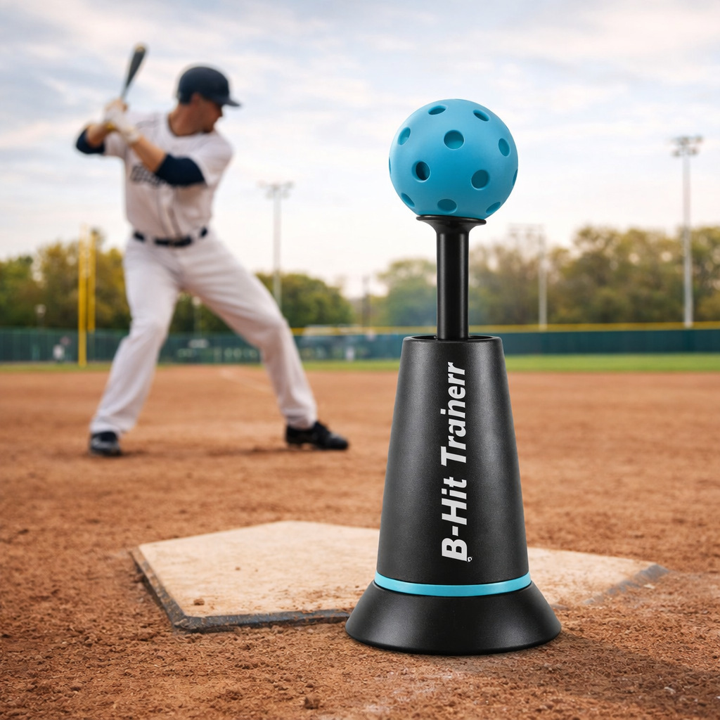 New Baseball Batting Trainer Children Outdoor Sports Toy Adjustable Height Pitching Machine