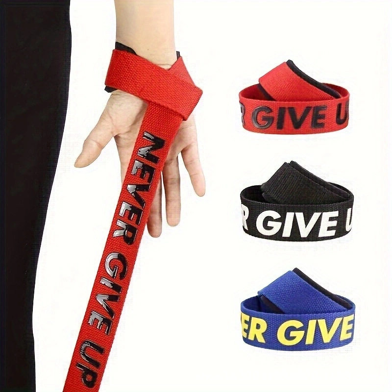 Pair of fitness wrist straps, strength training weightlifting gear, bench press pull-up grip strap, anti-slip wrist grip