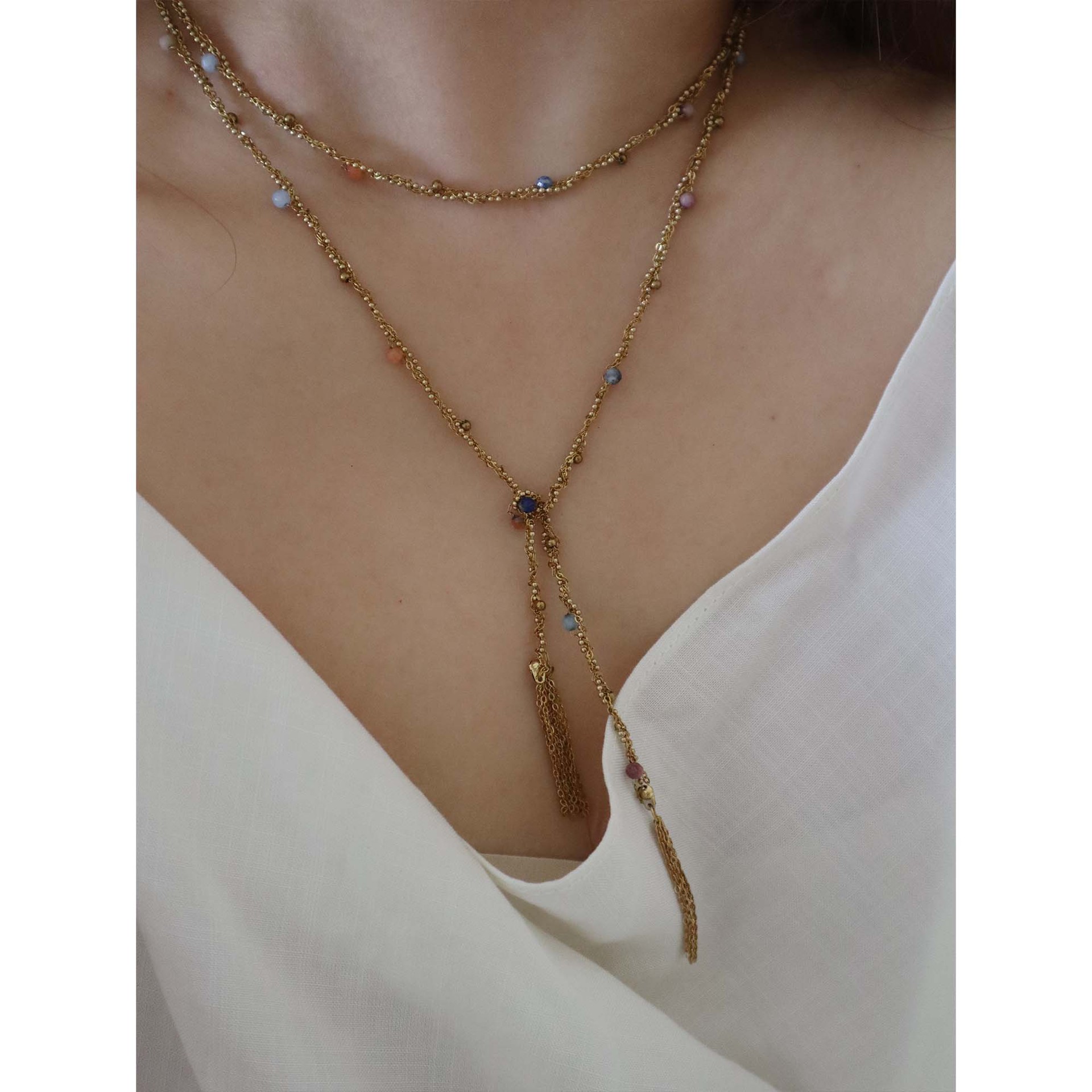 301 Foreign Small Piece All Hand Woven Waterproof Sweatproof Heavy Medium Long Tassel Heavy Work s2-9