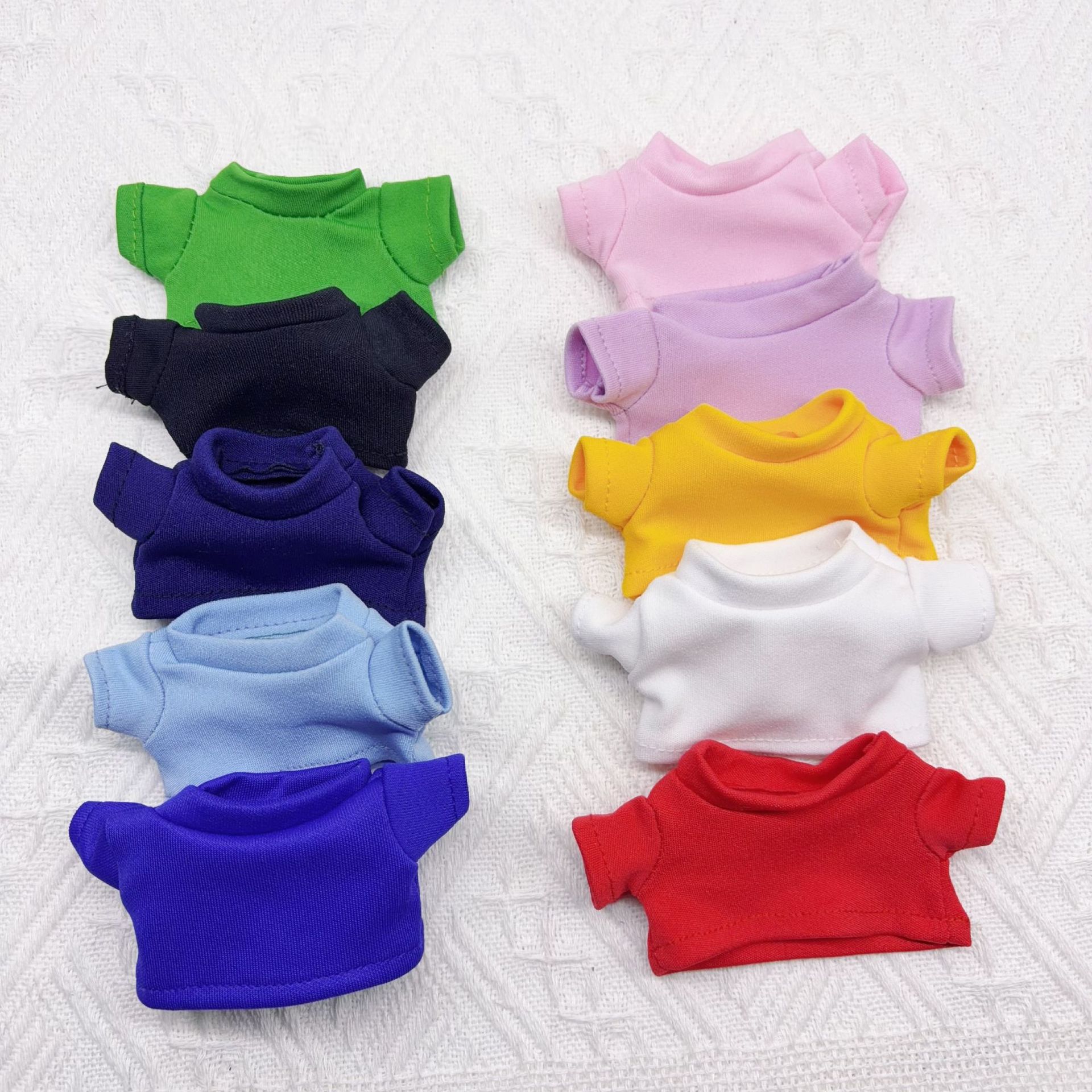 Gate Dog T-shirt Cotton Doll Toy 10cm Doll Clothes Accessories Suitable for Labubu Clothes Meimei Pendant Short Sleeve