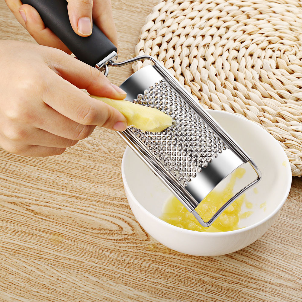 Stainless Steel Ginger Grinder Garlic Masher Potato Masher Grinder Ginger Juice Grater Pressed Garlic Ginger Minced Kitchen Gadget
