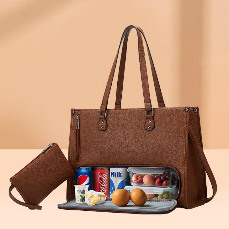 Women's bag 2026 new large capacity handbag tote bag multifunctional computer bag document bag shoulder bag