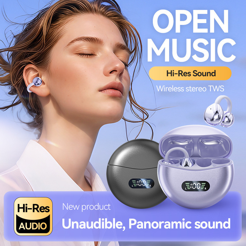 2025 New M79 Open-ear Bluetooth Headset Wireless Clip-on Open Type High Sound Quality Bone Conduction Sports Private Mold