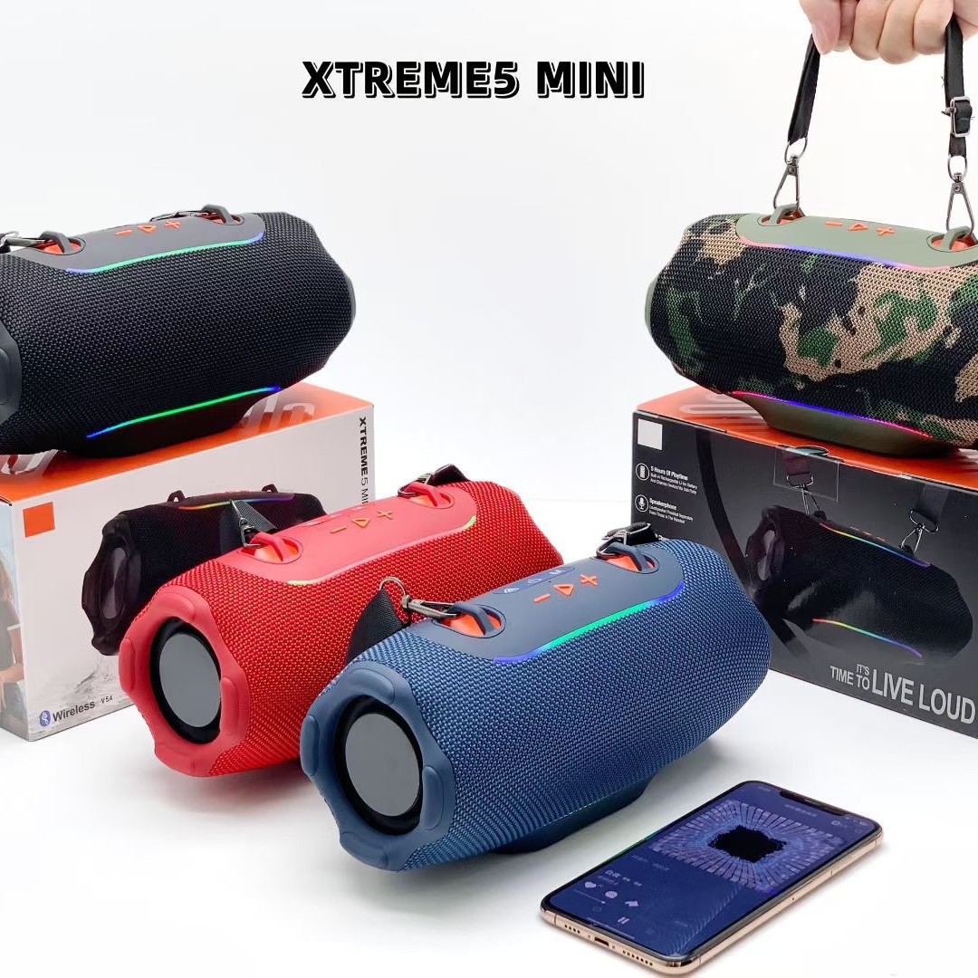 New 5th generation small war drum Mini XTREME5 portable Bluetooth speaker TWS outdoor portable low bass