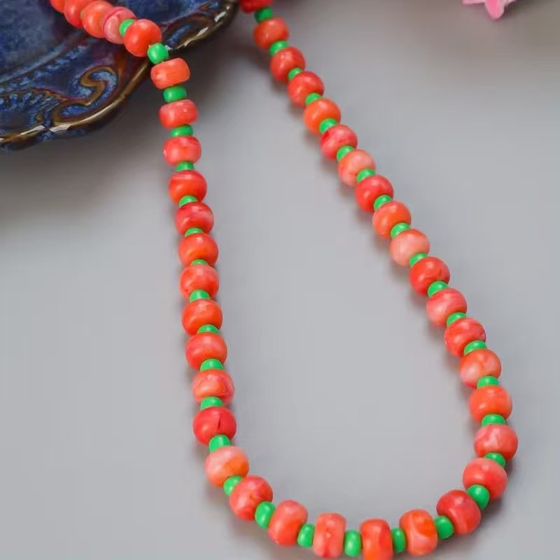 Casual Handmade Natural Stone Beaded Necklace Women's Necklace