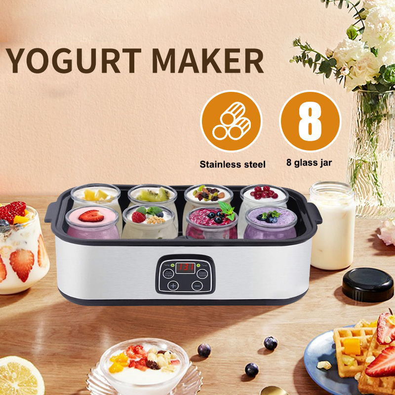 Eight-Cup Homemade Yogurt Fermentation Machine Breakfast Machine Commercial Jam Ice Cream Yogurt Maker YOGURT MAKER
