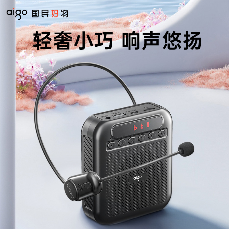 Small Bee Amplifier for Teachers, Tour Guides, Outdoor Portable Smart Noise Reduction, Special for School Teaching, Clip-on