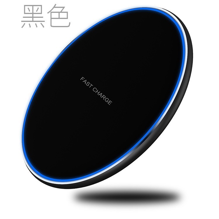 Gift wireless charger fast charge 10W round metal aluminum alloy wireless charger Qi wireless charger