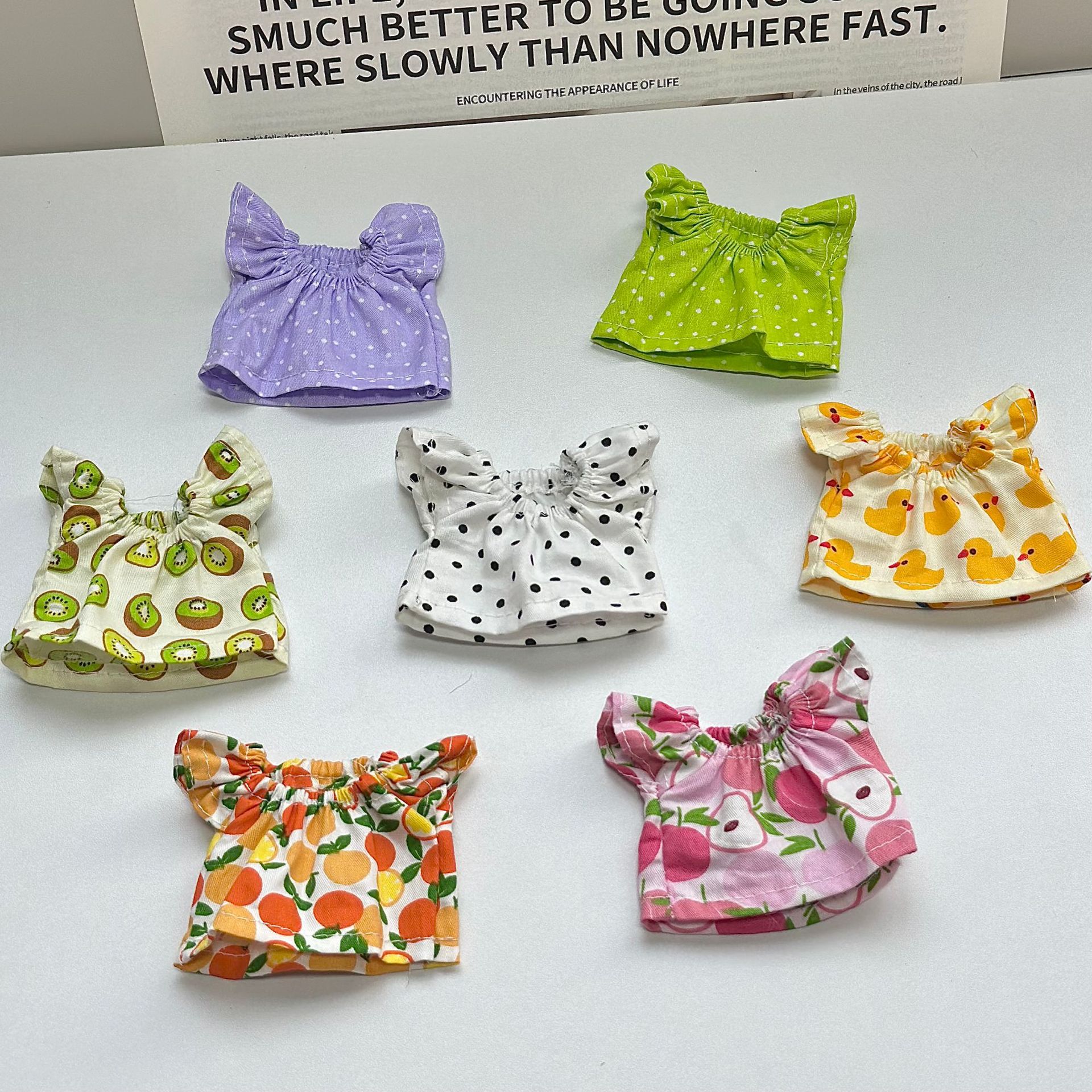 10CM summer dress set dog autumn new shoulder dress dog accessories accessories doll clothes