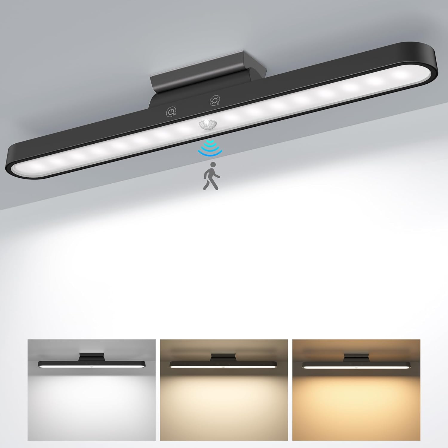 LED cabinet lamp smart human body induction light strip wireless kitchen shoe cabinet wardrobe lamp bedroom desk lamp eye-protection