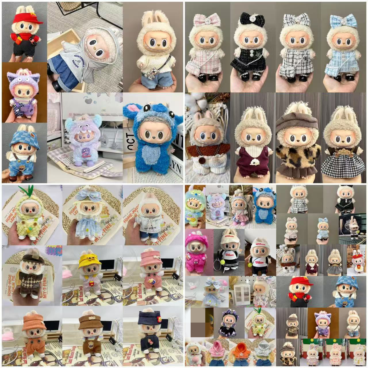 Clothing only applicable to Labubu Sitting Party doll clothes for first, second, and third generation Labubu clothing sets accessories and peripherals