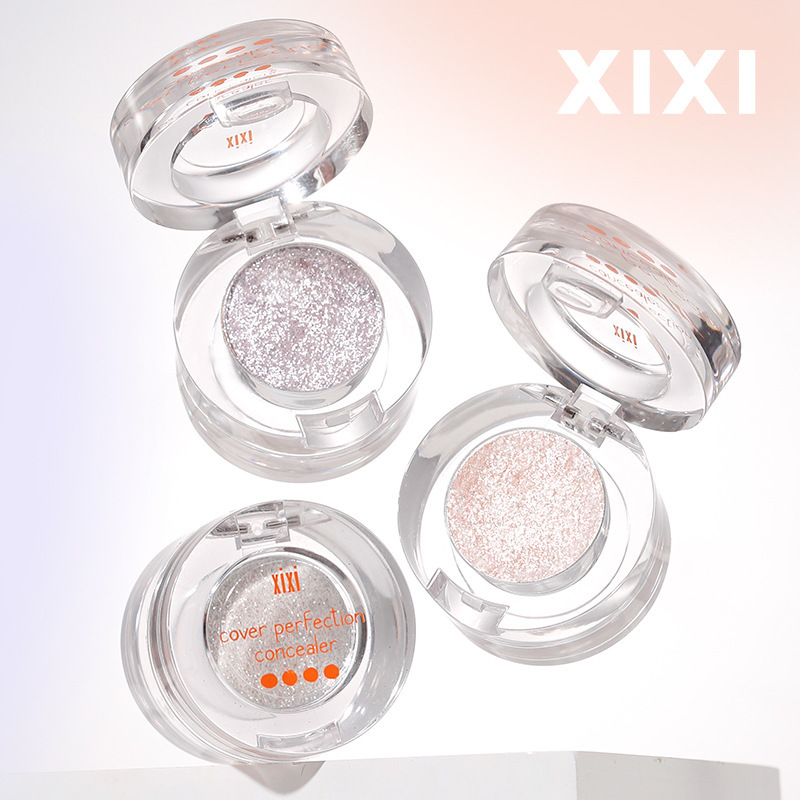 xixi Starry Sparkle Highlighter Eyeshadow Earth Pearl Shimmer Natural Look Easy to Color Affordable Makeup Student