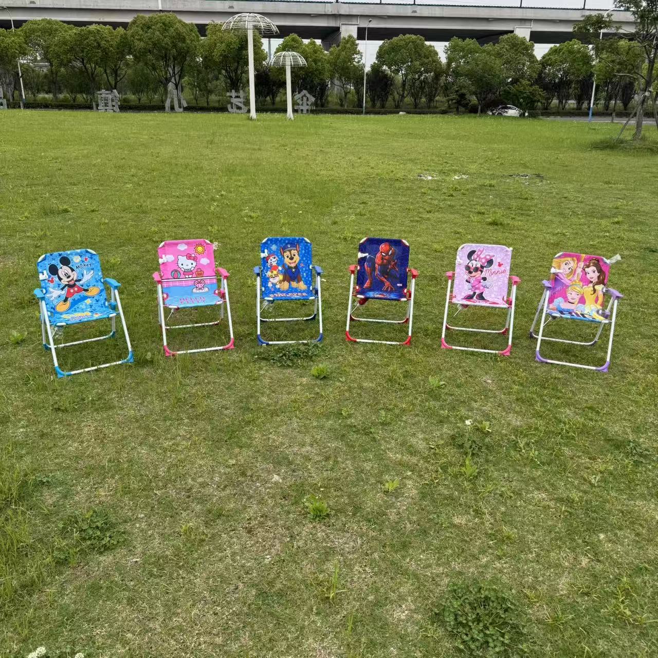 Disney baby photo seat stool, children's umbrella small chair cartoon infant board sunshade beach