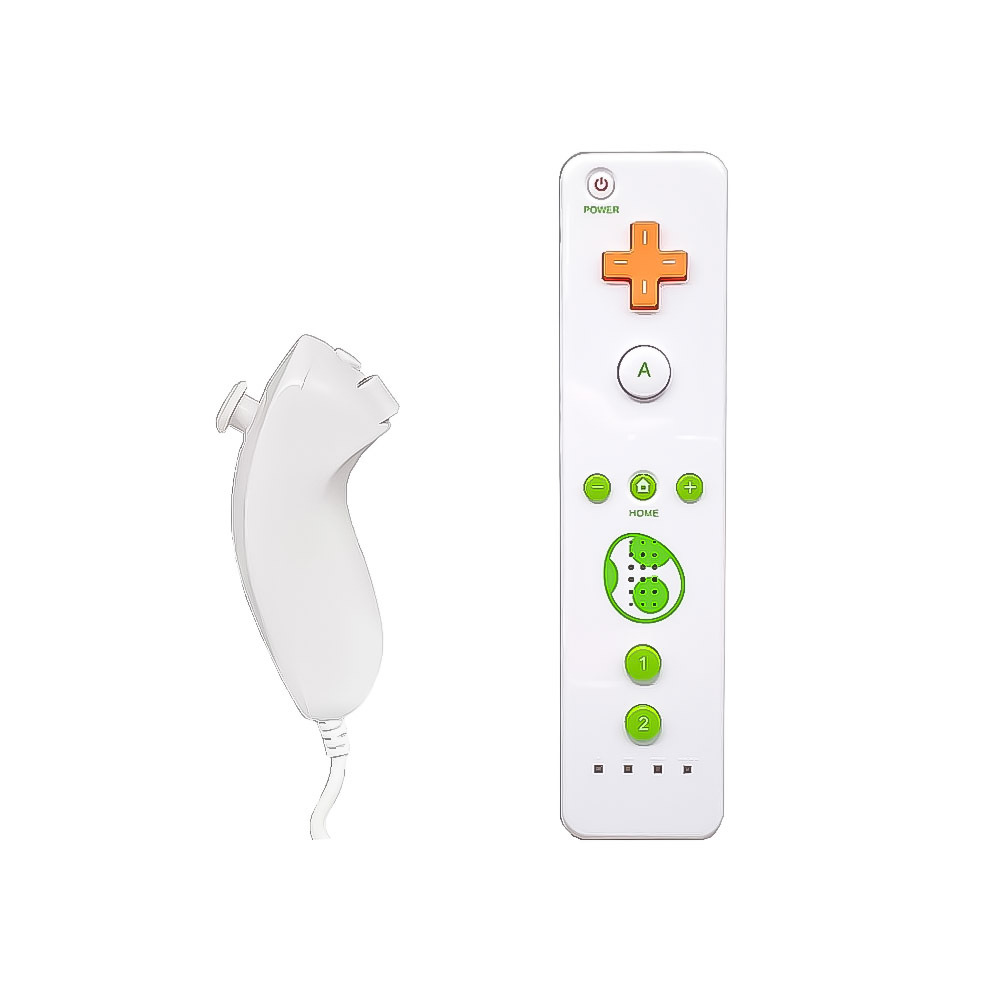 WII handle wii left and right wii left and right handle built-in accelerator 2-in-1 left and right handle red mushroom