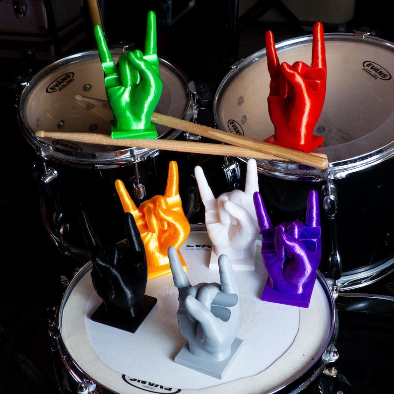 2025 New Drummer Hanging Middle Finger Resin Ornament Stand