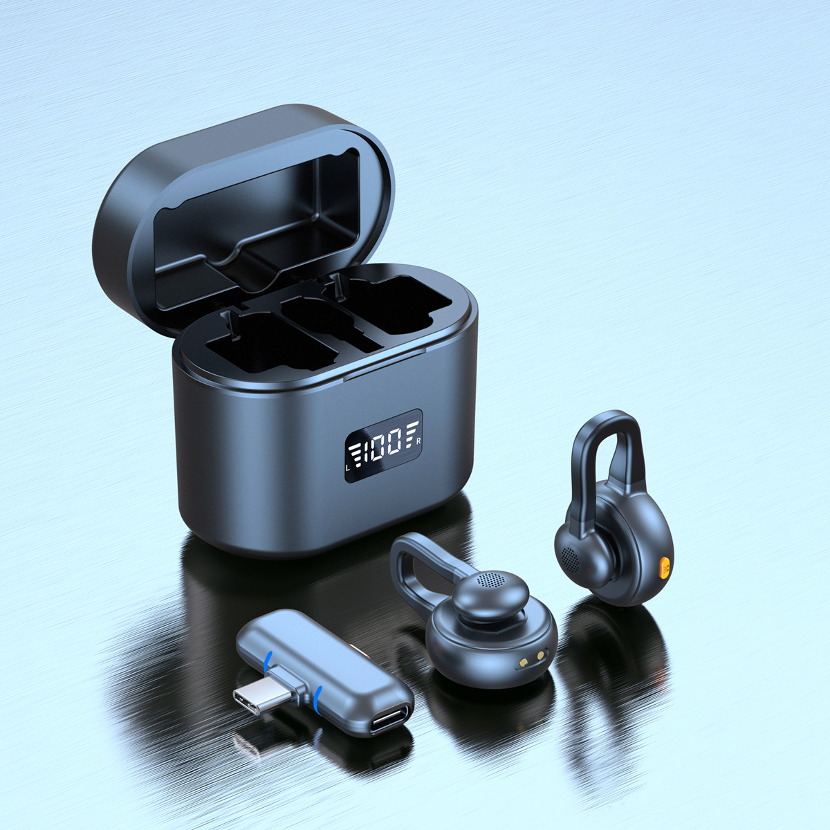 New 2025 Wireless Lavalier Microphone Hidden Recording Live Streaming Mobile Noise Reduction