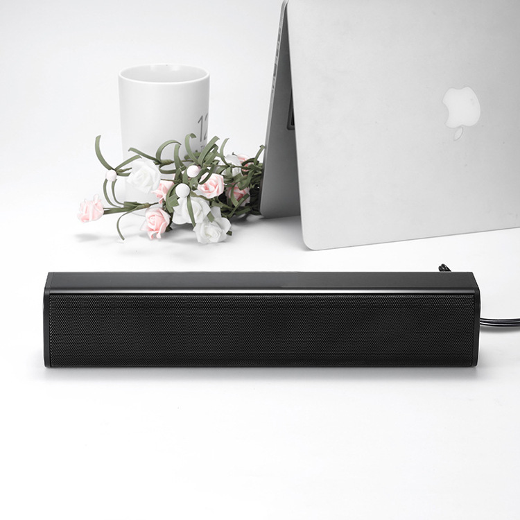 Desktop USB2.0 Mini Portable Long Strip Sound Bar Computer Speaker Multimedia Home Notebook Audio