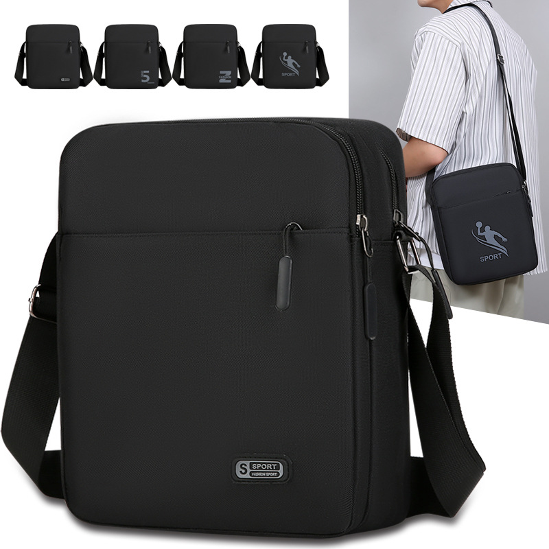 Oxford cloth simple men's single shoulder crossbody bag large capacity waterproof oxford cloth backpack outdoor sports bag