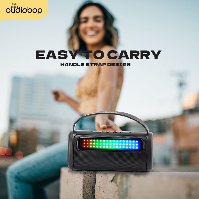 OP572 New Wireless Bluetooth Speaker Desktop Home RGB Color Light Subwoofer Outdoor Portable Colorful Small Speaker