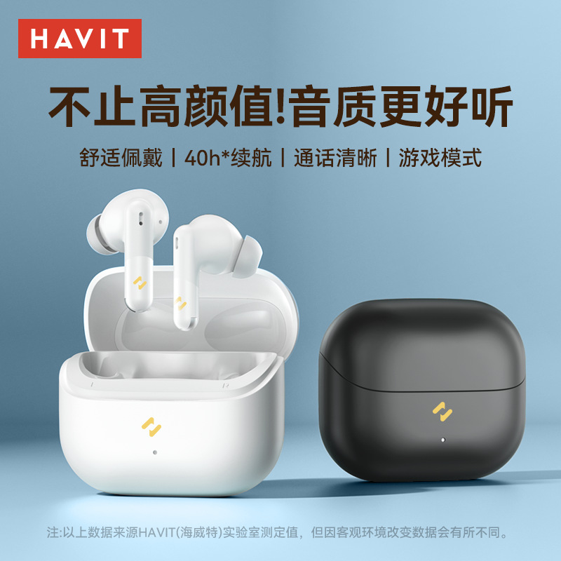 havit 2026 New Product TW982 Wireless Bluetooth Earphones Game Low Latency In-ear Call Noise Cancellation Earphones