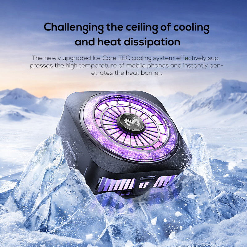 Mobile Phone Cooler Semiconductor AI Intelligent Temperature Control Semiconductor Cooling Magnetic Suction Back Clip Digital Display