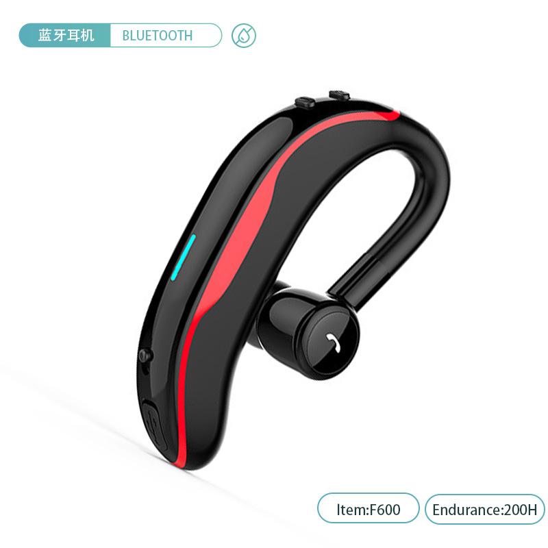 New F600 Bluetooth Headset 5.0 Mini Noise Cancelling Sports Ear Hook Wireless Business Headset