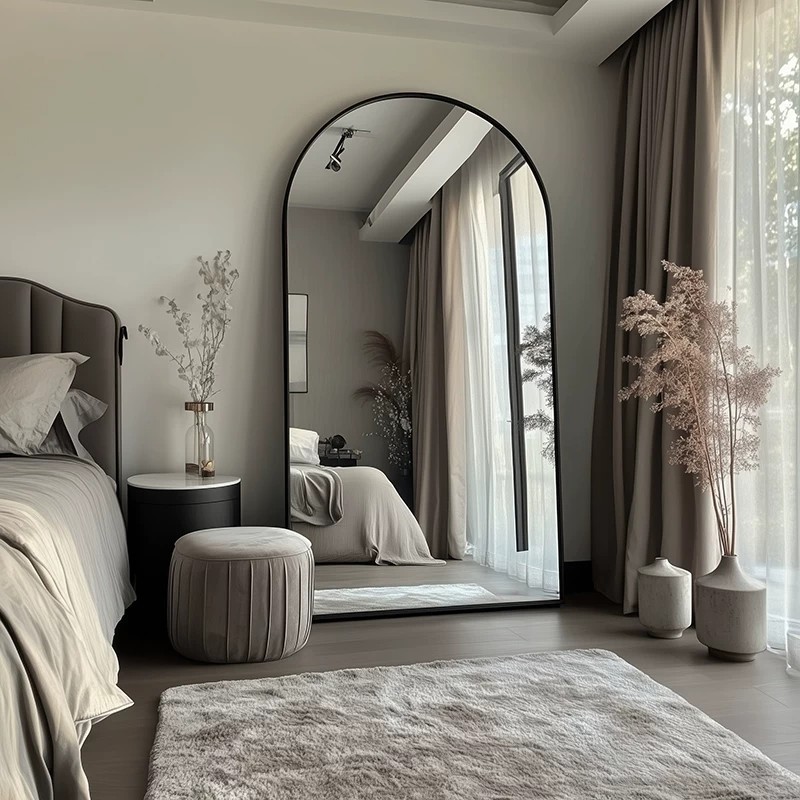 Full-length dressing mirror for bedroom, home, wall-mounted, clothing store fitting, large floor mirror