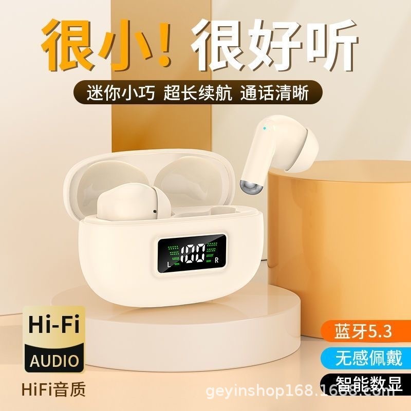 2025 Huaqiangbei Open Ear Noise Cancelling Y3a Bluetooth Headphones Digital Display Ultra-long Battery Life Wireless Bluetooth Headphones