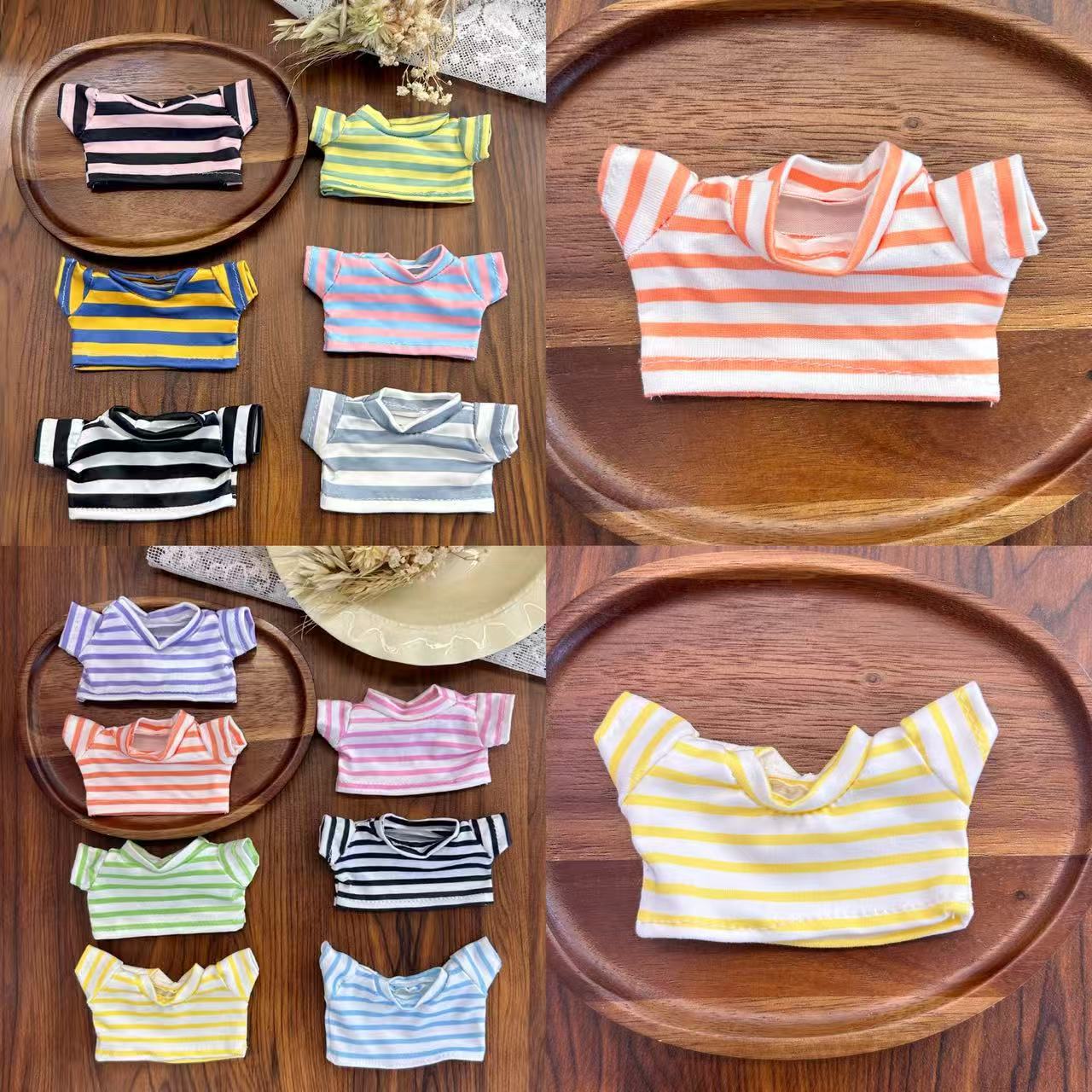 New 10cm doll clothing short sleeve self-mocking bear kt cat DIY clothes Wallace and Gromit West Highland White Terrier replaceable clothing