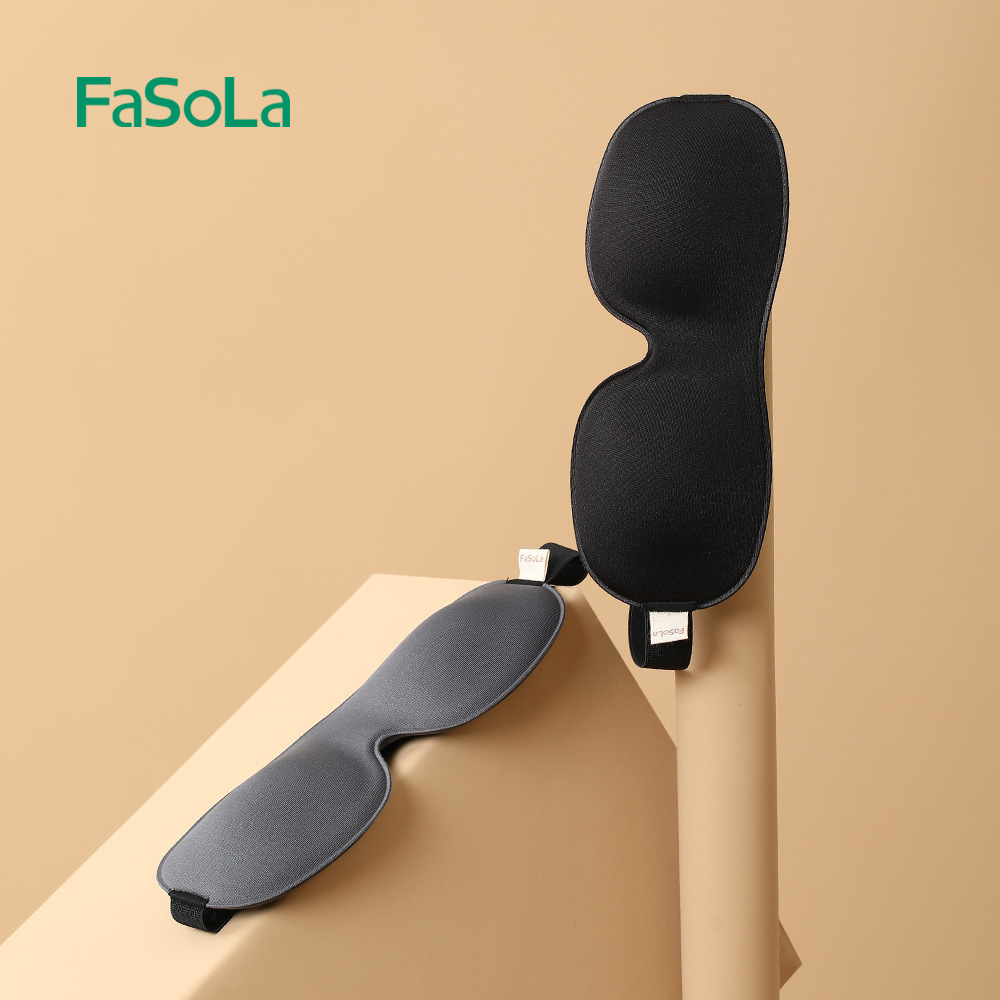 FaSoLa Light-blocking Sleep Eye Mask for Women, 3D Eye Shield to Relieve Eye Fatigue, Sleeping Light-blocking Eye Mask