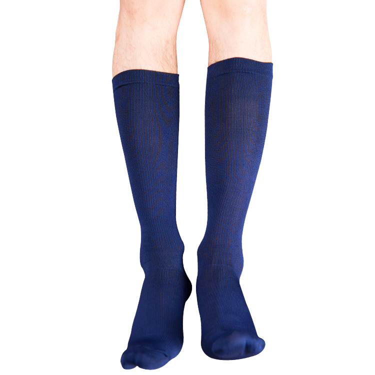 Socks, nylon solid color breathable sweat-absorbing mid-calf socks, outdoor hiking anti-slip casual sports men's socks