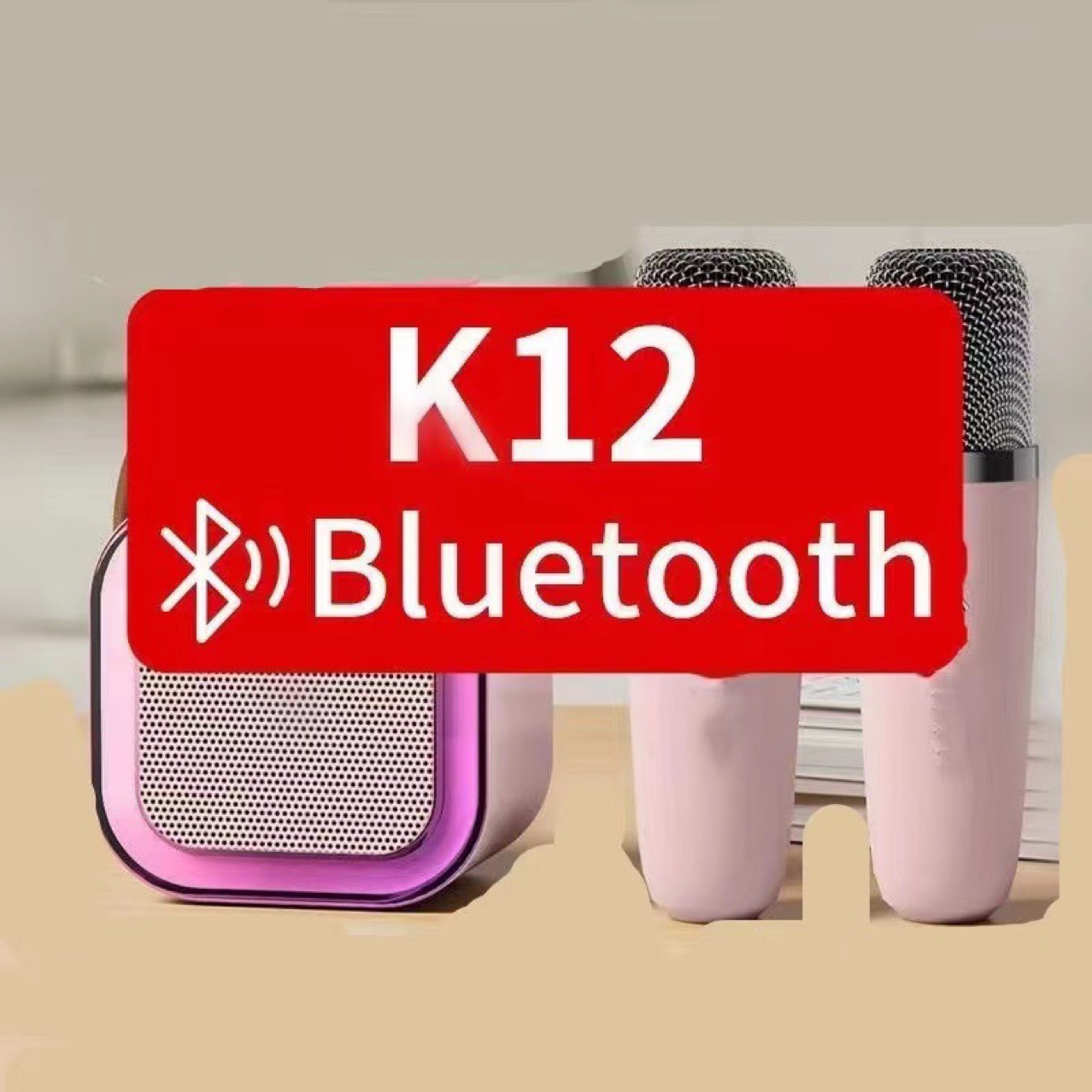 New K12 Bluetooth audio integrated wireless microphone portable K song outdoor singing home karaoke Bluetooth audio