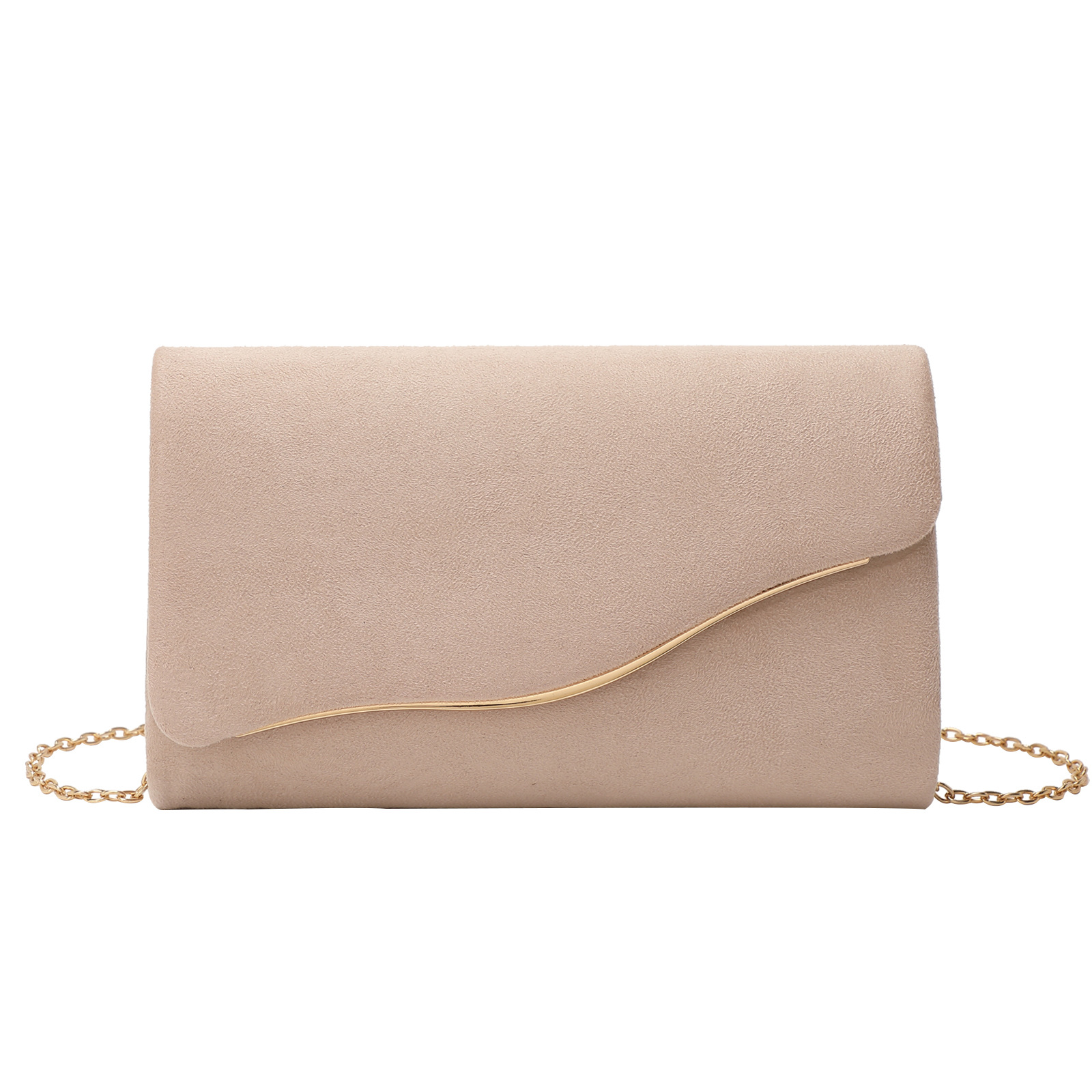 Women's Evening Bag Fresh Sweet Simple Clutch Bag Chain Shoulder Crossbody Bag Banquet Evening Dress Bag