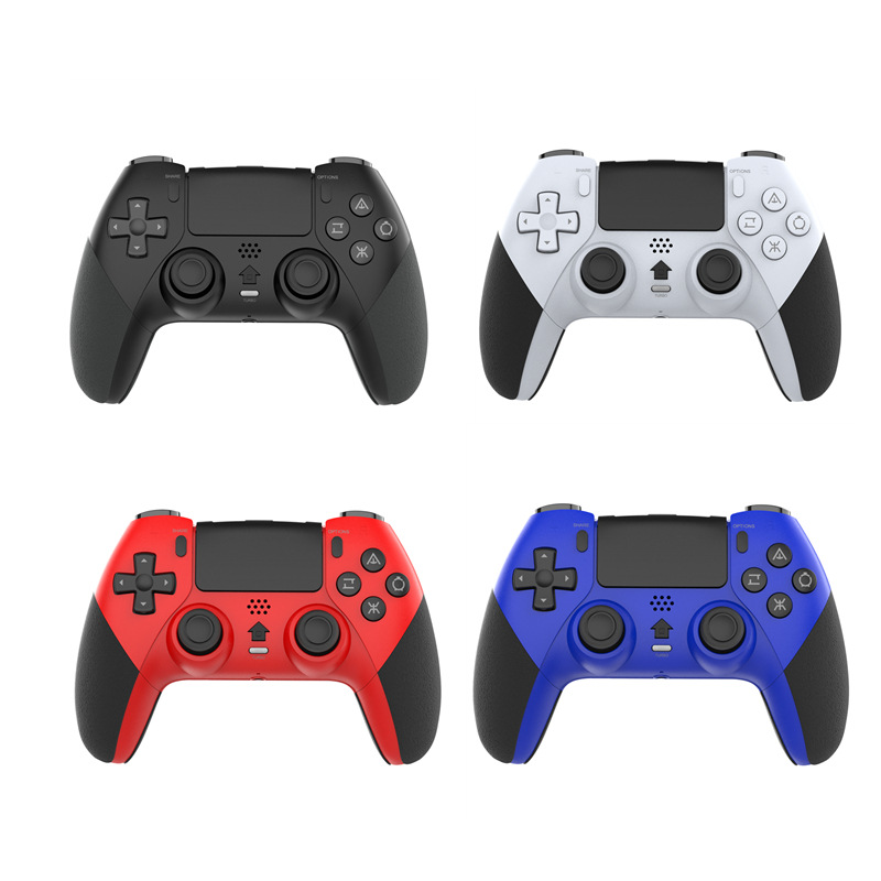 With macro programming P4 wireless Bluetooth game handle P4 handle with motor vibration somatosensory six-axis continuous fire function