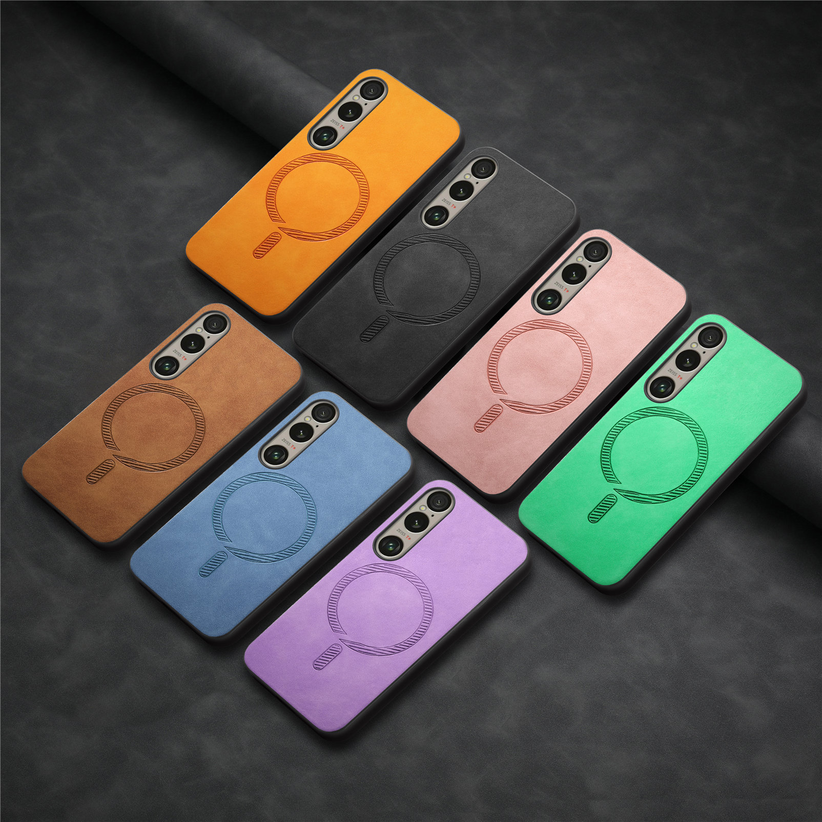 For Sony Xperia 1 VI phone case magnetic car solid color skin feel Sony Xperia 1 V protective case