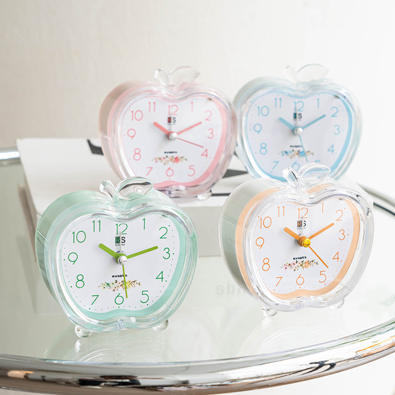 Apple alarm clock student simple bedroom cartoon children's electronic small alarm clock