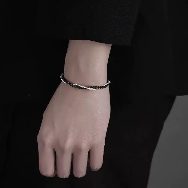 Silver Fragment Bracelet Men's Niche Girlfriend Bracelet Sweet Exquisite Jewelry