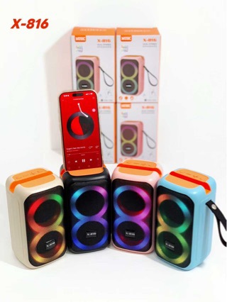 X816 Wireless Bluetooth Speaker Colorful Lights Macaron Color Portable High Cost Performance